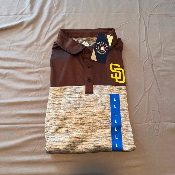 San Diego Padres Polo Shirt- All Sizes Available - Picture 1 of 4